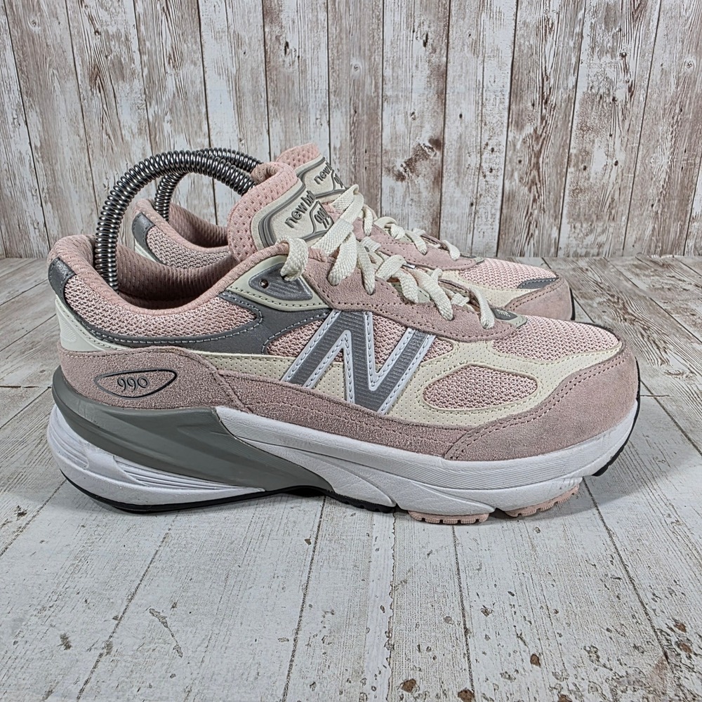 New Balance 990v6 Pink Grey Suede Mesh Sneakers GC990PK6 Womens 5.5 US 38 EU